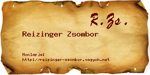 Reizinger Zsombor névjegykártya